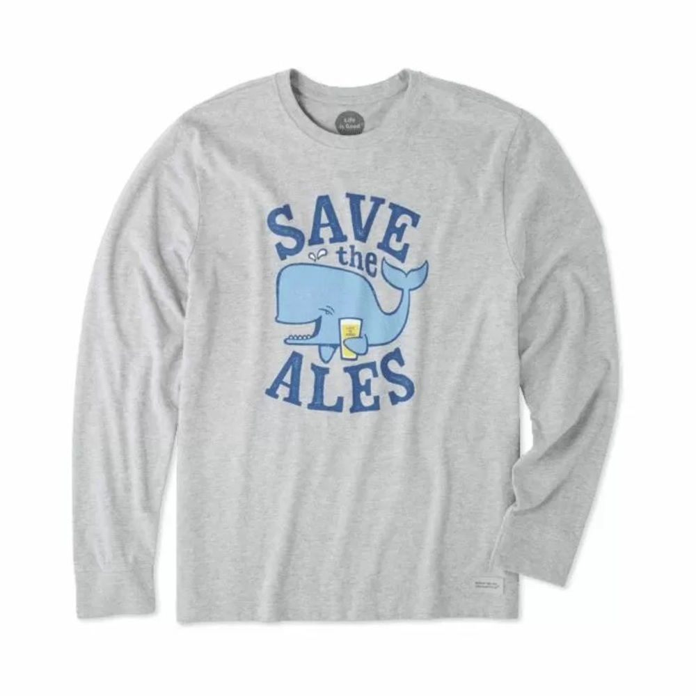 Life is Good casual long sleeve gray Large